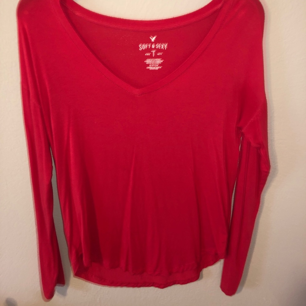 american eagle soft & sexy long sleeve shirt